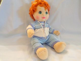 Vintage Mattel My Child Doll Red Short Hair Blue Eyes