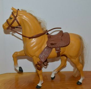 Vintage Barbie Dallas Horse Doll Accessory 1980 With Saddle Mattel