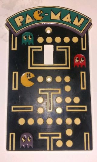 Vintage Pac - Man Game Room Themed Light Switch Plate Cover