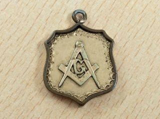 Antique Rolled Gold Masonic Fob Pendant 1880