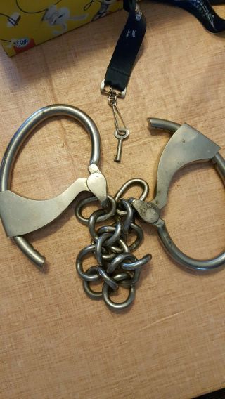 Tower Double Lock Leg Irons Shackles With Key