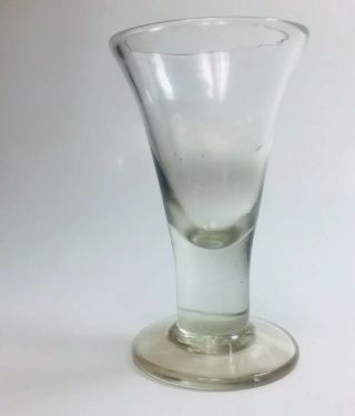 Antique Blown 18th Century English Drinking Stem Glass
