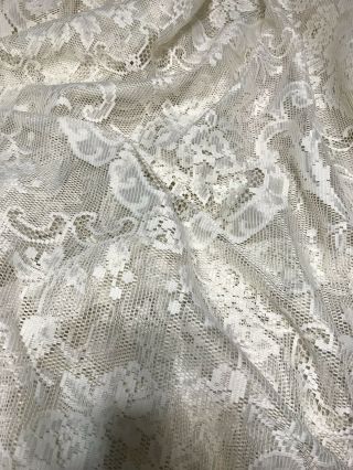 2 Panels Vintage Scroll Lace Sheer Curtains