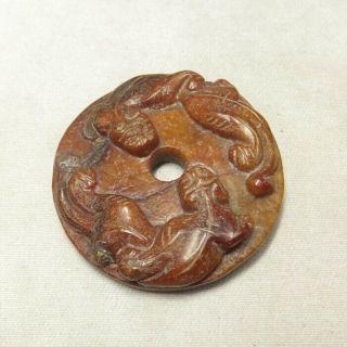 A521: Chinese Stone Carving Ware Personal Ornaments Or Netsuke.