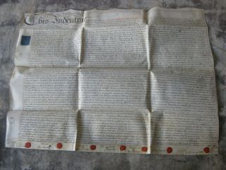 Antique 1795 Sant Mary Reading England Vellum Indenture Manuscript Release Uk
