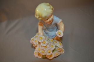 Vintage Royal Worcester F.  G.  Doughty Figurine - Months of the Year: May (3455) 6
