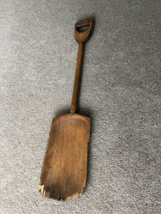 Antique Wooden Malt Shovel,  Ideal For Pub Or Shop Display