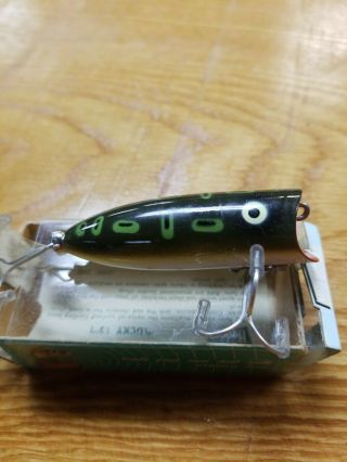 Vintage Heddon Baby Lucky 13 Frog Topwater Fishing Lure With Correct Box