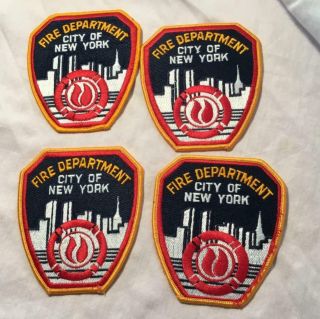 4 Vintage York City Fire Department Shoulder Patch