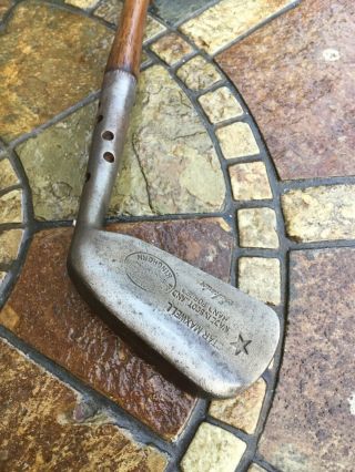 Gibson’s Maxwell Superior Mashie Vintage Antique Hickory Golf Clubs