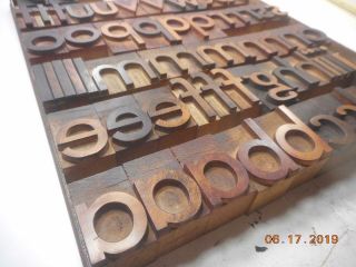 Printing Letterpress Printer Block Decorative Antique Wood Alphabet,  Printer Cut 2