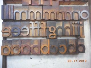 Printing Letterpress Printer Block Decorative Antique Wood Alphabet,  Printer Cut 3