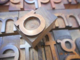 Printing Letterpress Printer Block Decorative Antique Wood Alphabet,  Printer Cut 5