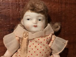 Antique Primitive Folk Art Bisque Articulated Toy Doll German? Aafa