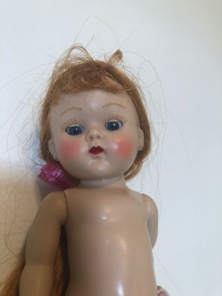 Vintage Vogue Ginny Doll Strawberry Blonde Light Red Long Hair Panties Shoes 2