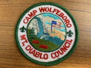 Bsa,  Camp Wolfeboro Patch,  Mt.  Diablo Council