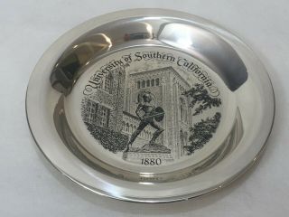 University Of Southern California Usc Sterling Silver Plate,  100th Anniversary