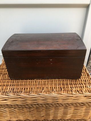 Wooden Dome Chest Storage Box Treasure Chest Dovetail Joints Uk Postage