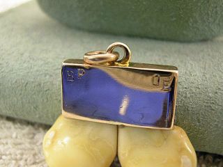 Vintage/Antique BPOE Elks 14 Karat Gold Double Elks Tooth Watch Fob Pend 4