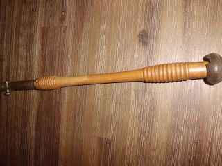 Vintage Solid Wood 19 - 1/4 " Handle For Fishing Rod
