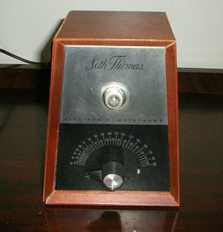 Vintage Seth Thomas Electronic Metronome Beat Music Studio Model E962 - 000