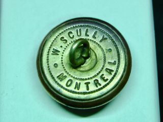 CANADIAN PACIFIC RAILWAY LINE 25mm GILT COAT BUTTON Wm.  SCULLY 20th C. 3