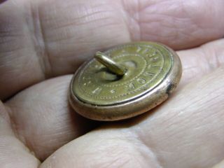 CANADIAN PACIFIC RAILWAY LINE 25mm GILT COAT BUTTON Wm.  SCULLY 20th C. 5