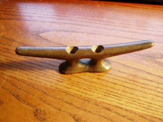 Antique Nautical Bronze/brass 6 " Rope Cleat