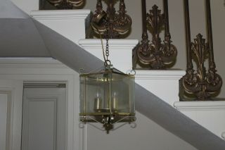 Country House Vintage Brass Coach House Lantern,  Light Antique Victorian Sty
