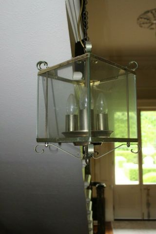 COUNTRY HOUSE vintage brass coach house lantern,  light antique Victorian sty 2