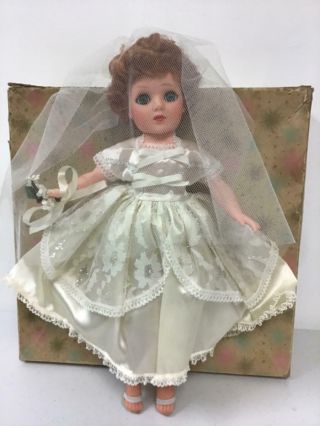 Vintage 15 " Eegee Bride Doll With Box