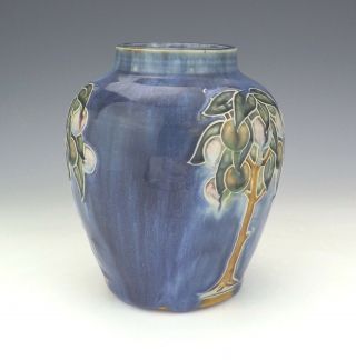 Antique Royal Doulton Stoneware - Tree Decorated Vase - Lovely 2