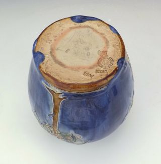 Antique Royal Doulton Stoneware - Tree Decorated Vase - Lovely 6