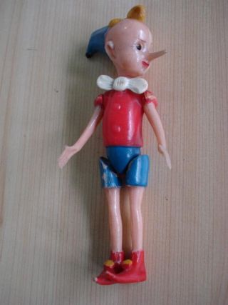1960s Antique Child Toy Sleeping Doll Pinocchio