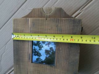 Antique - Vintage wooden pine Bee Box Beekeeping With Glass Window 2