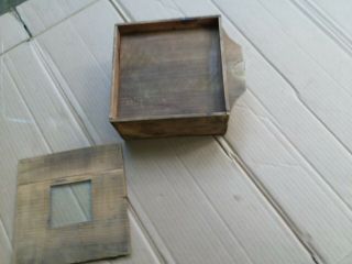 Antique - Vintage wooden pine Bee Box Beekeeping With Glass Window 3