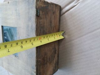 Antique - Vintage wooden pine Bee Box Beekeeping With Glass Window 4