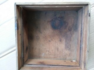 Antique - Vintage wooden pine Bee Box Beekeeping With Glass Window 7