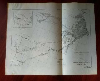 1950 Columbia River Sketch Map Cambridge Bench Project Idaho Horse Flat