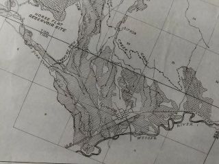 1950 Columbia River Sketch Map Cambridge Bench Project Idaho Horse Flat 3