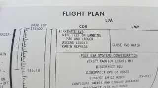 Apollo 11 Final Flight Plan NASA AS - 506,  with NASA letter of request and reply 9