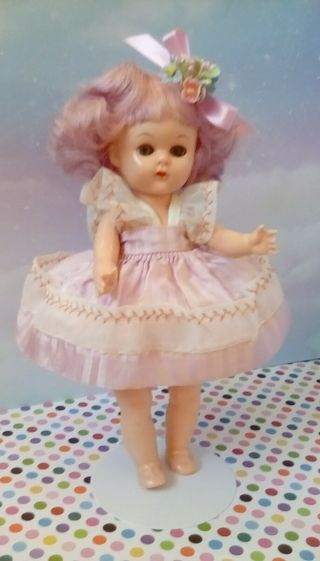 Vintage Virga 1950 ' s 8 inch Lavender Lollipop Doll 6