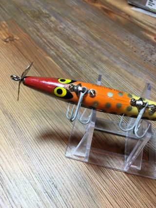 Vintage Fishing Lure Smithwick Devils Horse Spotted Ape Color Old Bait 5