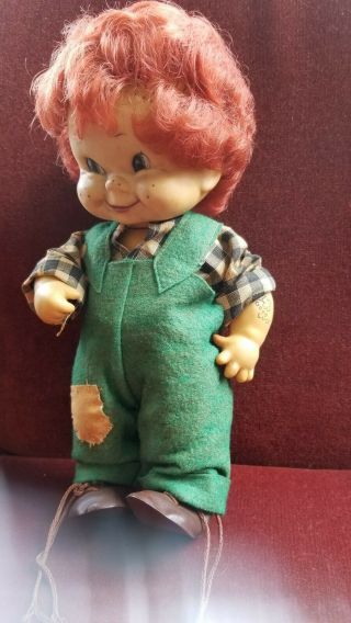 Vtg 1957 Charlot Byj Goebel Hummel W Germany Rubber Doll Red Hair Stups Von Luck