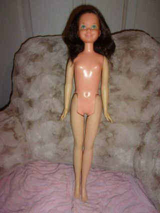 Vintage 18 " Quick Curl Casey Doll Mattel 1971 Hard To Find