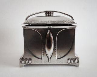 Wmf Jugendstil Silver Plated Box,  Cca 1905 Very Rare