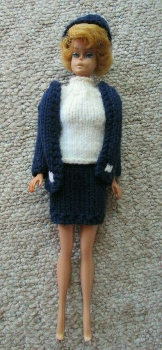 Vintage Mattel 1958 Barbie 1962 Midge Blonde Bubble Cut