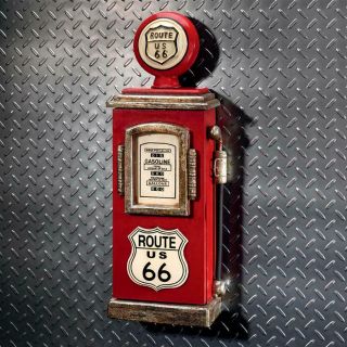 Design Toscano Route 66 Gas Pump Big Boy Toy Key Cabinet