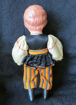 Vintage Celluloid Boy and Girl Doll Poland ? Traditional Dress 16 