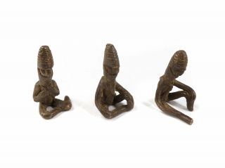 3 Goldweight Figurines Asante Ghana African Art Was $69.  00